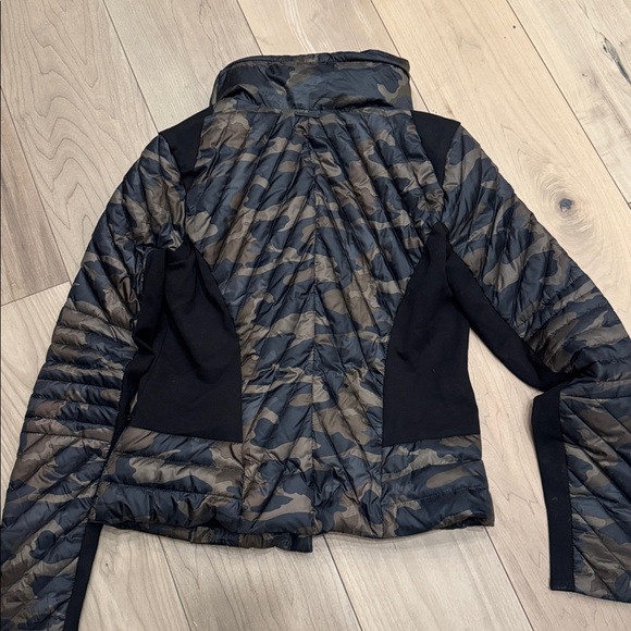 Blanc Noir Black and Brown Camo Puffer Jacket - Picture 6 of 6